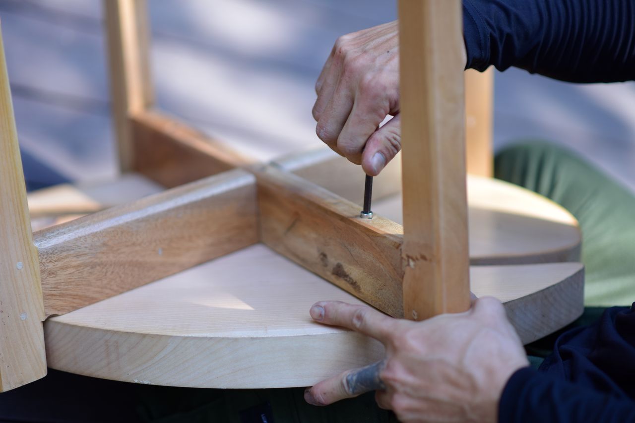 Table basse en chêne